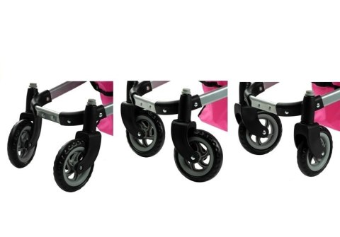 WÓZEK DLA LALEK ALICE GŁĘBOKI, SPACERÓWKA 2W1