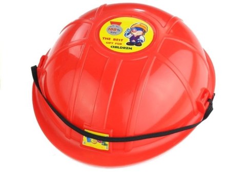 ZESTAW STRAŻAKA WÓZ HEŁM GAŚNICA PIŁA 14 ELEMENTÓW