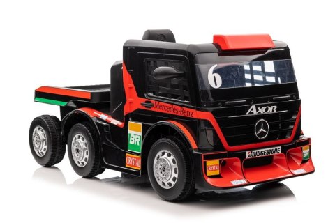 AUTO NA AKUMULATOR MERCEDES + NACZEPA XMX622B CZERWONY LCD