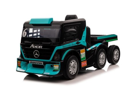 AUTO NA AKUMULATOR MERCEDES+ NACZEPA XMX622B NIEBIESKI LCD