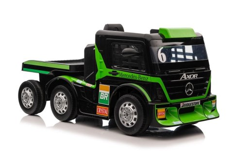 AUTO NA AKUMULATOR MERCEDES + NACZEPA XMX622B ZIELONY LCD