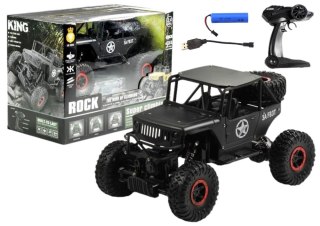 AUTO ZDALNIE STEROWANE JEEP R/C 1:18 CZARNE