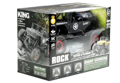 AUTO ZDALNIE STEROWANE JEEP R/C 1:18 CZARNE