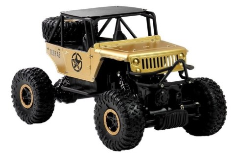 AUTO ZDALNIE STEROWANE JEEP R/C 1:18 ZŁOTY
