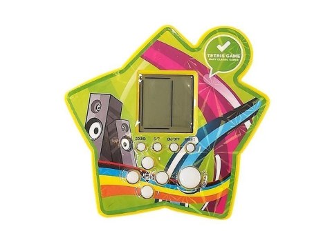 GRA ELEKTRONICZNA KIESZONKOWA BRICK TETRIS ŻÓŁTY