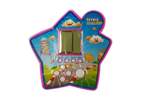 GRA ELEKTRONICZNA KIESZONKOWA TETRIS GWIAZDKA FIOLETOWY