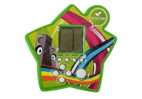 GRA ELEKTRONICZNA KIESZONKOWA TETRIS GWIAZDKA ZIELONY
