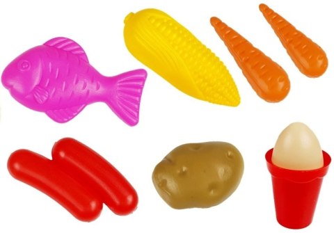 KUCHNIA INTERAKTYWNA DLA DZIECI LODÓWKA OKAP KRAN Z WODĄ AKCESORIA 58 EL.