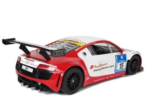 AUTO R/C AUDI R8 LMS RASTAR 1:14 BIAŁO-CZERWONE