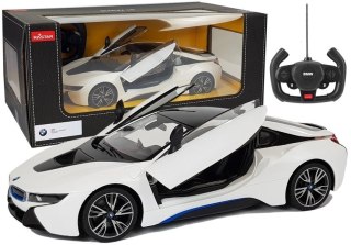 AUTO R/C BMW I8 RASTAR 1:14 BIAŁY DRZWI AUTOMATYCZNE