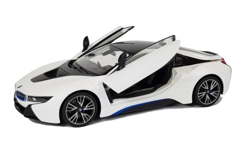 AUTO R/C BMW I8 RASTAR 1:14 BIAŁY DRZWI AUTOMATYCZNE