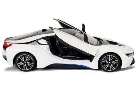 AUTO R/C BMW I8 RASTAR 1:14 BIAŁY DRZWI AUTOMATYCZNE