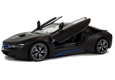 AUTO R/C BMW I8 RASTAR 1:14 CZARNY DRZWI AUTOMATYCZNE