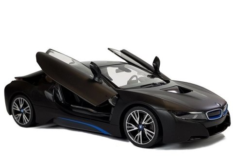 AUTO R/C BMW I8 RASTAR 1:14 CZARNY DRZWI AUTOMATYCZNE