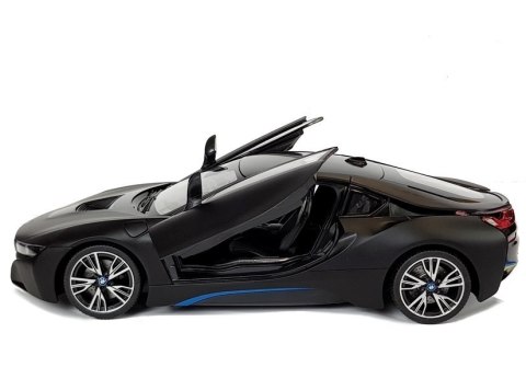 AUTO R/C BMW I8 RASTAR 1:14 CZARNY DRZWI AUTOMATYCZNE