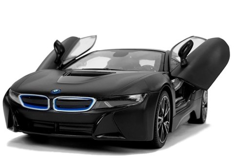 AUTO R/C BMW I8 RASTAR 1:14 CZARNY DRZWI AUTOMATYCZNE