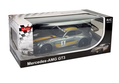 AUTO R/C MERCEDES AMG GT3 RASTAR 1:14 SZARE NA PILOTA
