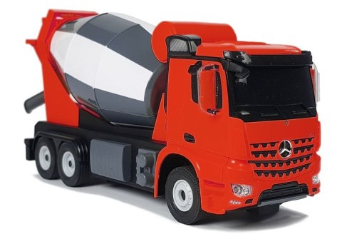AUTO R/C MERCEDES-BENZ AROCS RASTAR 1:14 CZERWONE NA PILOTA