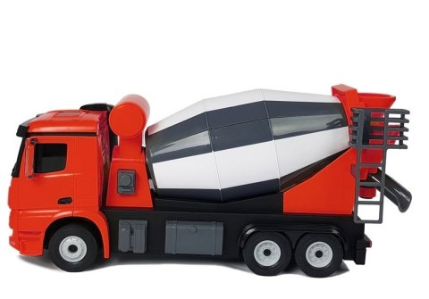 AUTO R/C MERCEDES-BENZ AROCS RASTAR 1:14 CZERWONE NA PILOTA