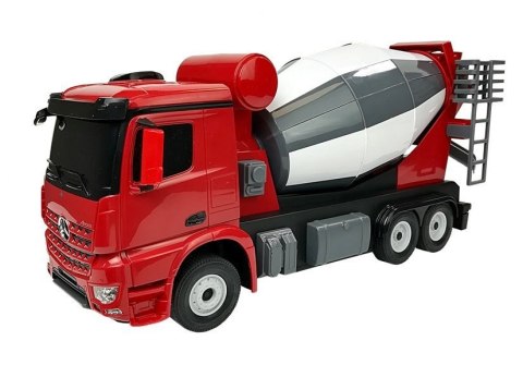 AUTO R/C MERCEDES-BENZ AROCS RASTAR 1:14 CZERWONE NA PILOTA