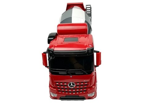 AUTO R/C MERCEDES-BENZ AROCS RASTAR 1:14 CZERWONE NA PILOTA