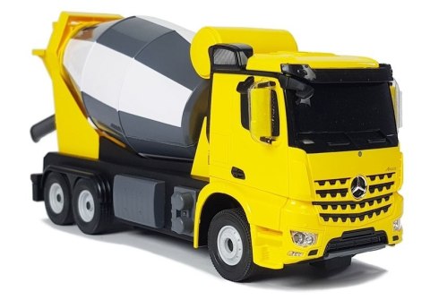 AUTO R/C MERCEDES-BENZ AROCS RASTAR 1:14 ŻÓŁTE NA PILOTA