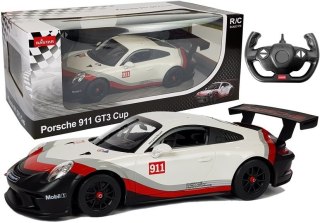AUTO R/C PORSCHE 911 GT3 CUP RASTAR 1:14 BIAŁE NA PILOTA