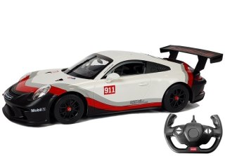 AUTO R/C PORSCHE 911 GT3 CUP RASTAR 1:14 BIAŁE NA PILOTA