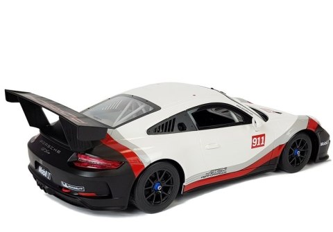 AUTO R/C PORSCHE 911 GT3 CUP RASTAR 1:14 BIAŁE NA PILOTA