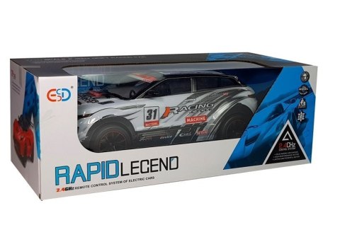 AUTO RAJDOWE ZDALNIE STEROWANE 1:10 BIAŁE R/C