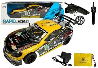 AUTO ZDALNIE STEROWANE SPORTOWE 2.4GHZ ŻÓŁTE