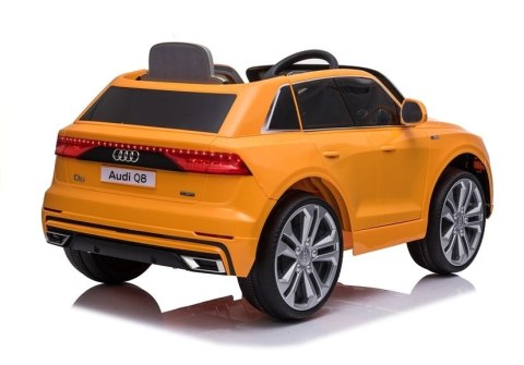 AUTO NA AKUMULATOR AUDI Q8 JJ2066 ŻÓŁTY LAKIEROWANY