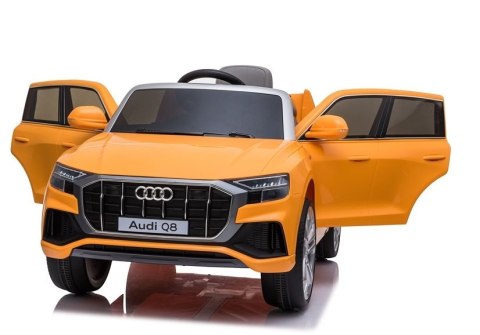 AUTO NA AKUMULATOR AUDI Q8 JJ2066 ŻÓŁTY LAKIEROWANY
