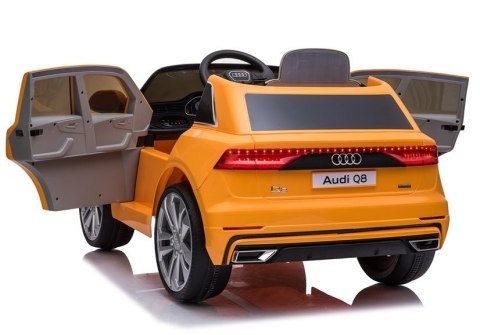 AUTO NA AKUMULATOR AUDI Q8 JJ2066 ŻÓŁTY LAKIEROWANY