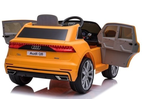 AUTO NA AKUMULATOR AUDI Q8 JJ2066 ŻÓŁTY LAKIEROWANY