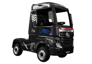AUTO NA AKUMULATOR MERCEDES ACTROS CZARNY LAKIEROWANY MP4