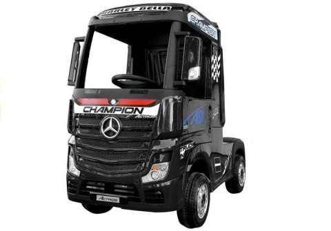 AUTO NA AKUMULATOR MERCEDES ACTROS CZARNY LAKIEROWANY MP4