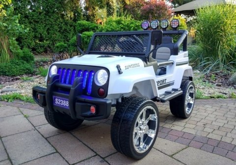 AUTO NA AKUMULATOR S2388 JEEP BIAŁY 4X45W
