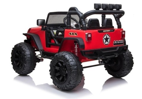 AUTO NA AKUMULATOR JEEP JC666 CZERWONY