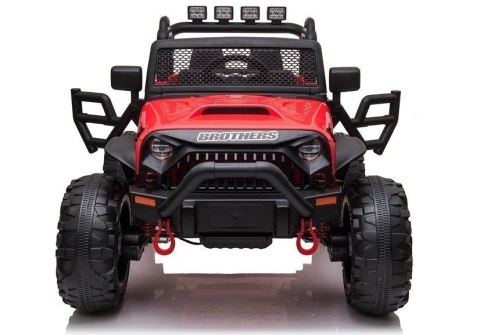 AUTO NA AKUMULATOR JEEP JC666 CZERWONY