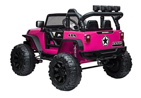 AUTO NA AKUMULATOR JEEP JC666 RÓŻOWY LAKIEROWANY