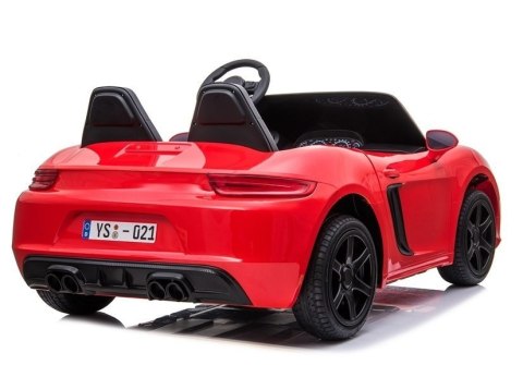 AUTO NA AKUMULATOR YSA021A CZERWONY LAKIEROWANY