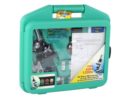 MIKROSKOP DZIECIĘCY WALIZKA NAUKA 300X 600X 1200X