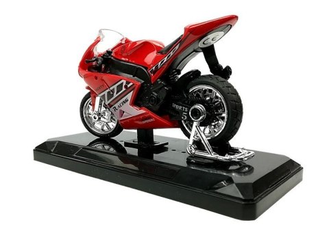 SPORTOWY MOTOCYKL Z DŹWIĘKAMI 1:18 4 KOLORY