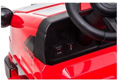 TRAKTOR NA AKUMULATOR Z PRZYCZEPĄ CH9959 CZERWONY