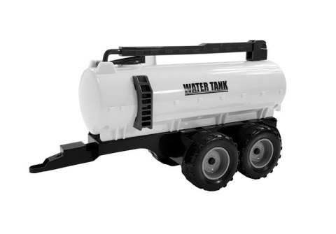 TRAKTOR Z PRZYCZEPKĄ, ZGRABIARKĄ I CYSTERNĄ CZERWONY