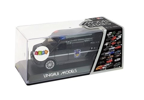 AUTO POLICJA Z NACIĄGIEM ZE ŚWIATŁAMI I DŹWIĘKIEM