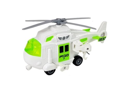 AUTO TRANSPORTER NA BATERIE 1:16 Z HELIKOPTEREM