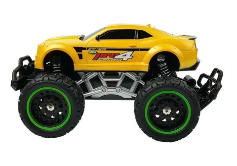 AUTO ZDALNIE STEROWANE R/C 6.5 KM/H WYSOKIE KOŁA ŻÓŁTE