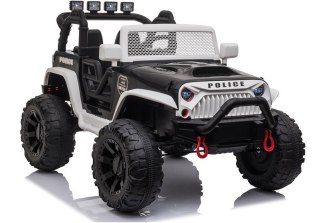 AUTO NA AKUMULATOR JC666 POLICYJNY BIAŁY